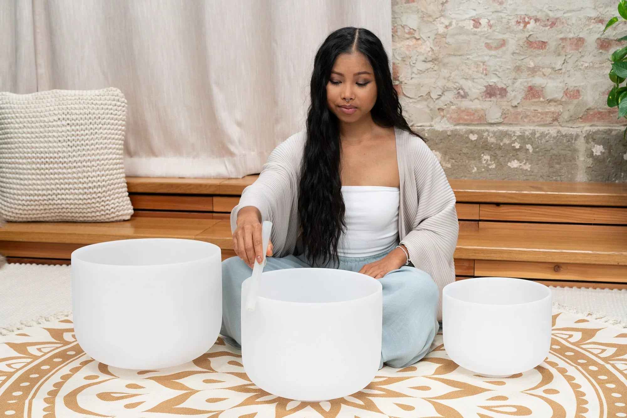 Meinl Crystal Singing Bowl Set (C/E/G) 432 Hz