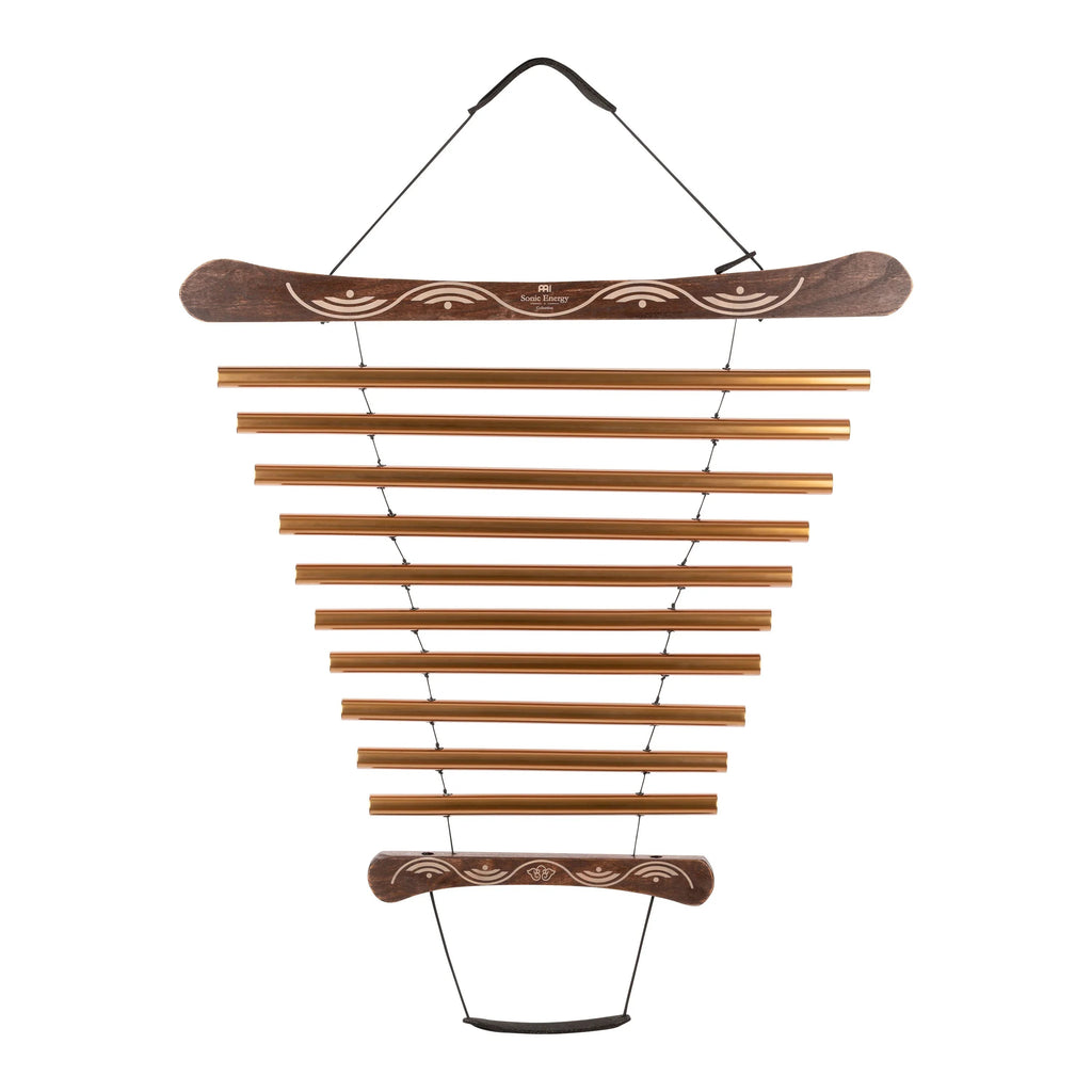 35" Meditation Flow Chime, 440 Hz, 10 Notes, G Major, Bronze