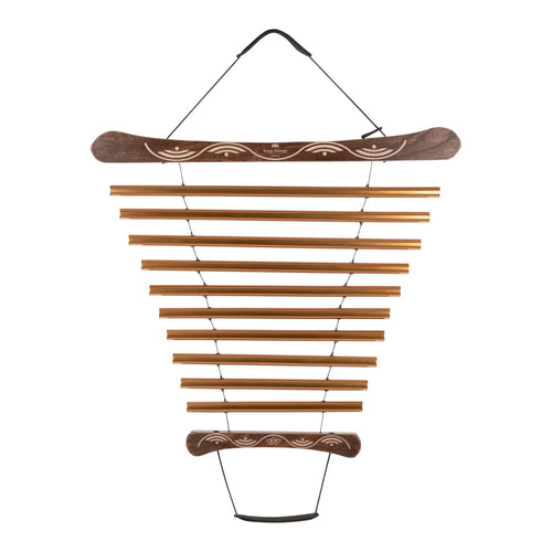 35" Meditation Flow Chime, 440 Hz, 10 Notes, G Major, Bronze