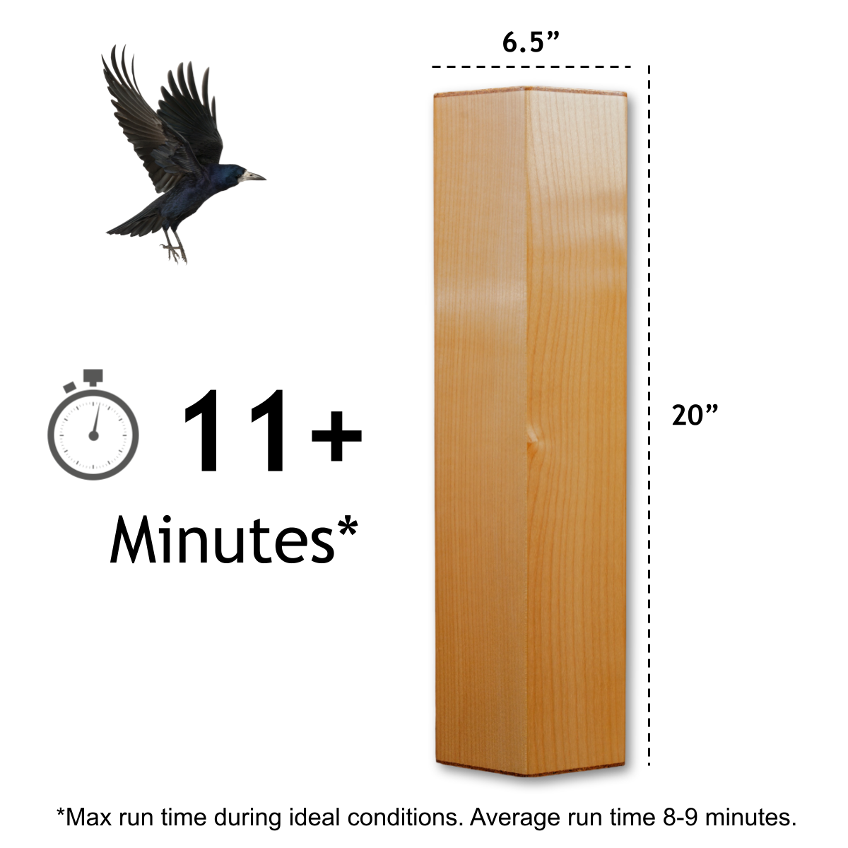 Meditation Rain Pillar - Solid Maple Extended Play Rain Stick